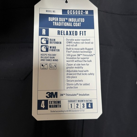 Carhartt Men's Super Dux Relaxed Fit Insulated Traditional Coat Size 3XL Tall - Picture 3 of 7
